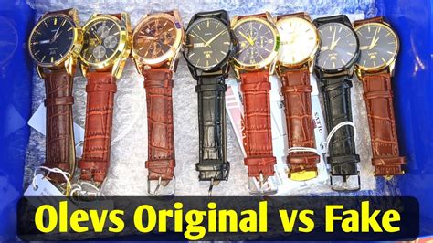 olevs watch original vs fake|how to tell if watches are fake.